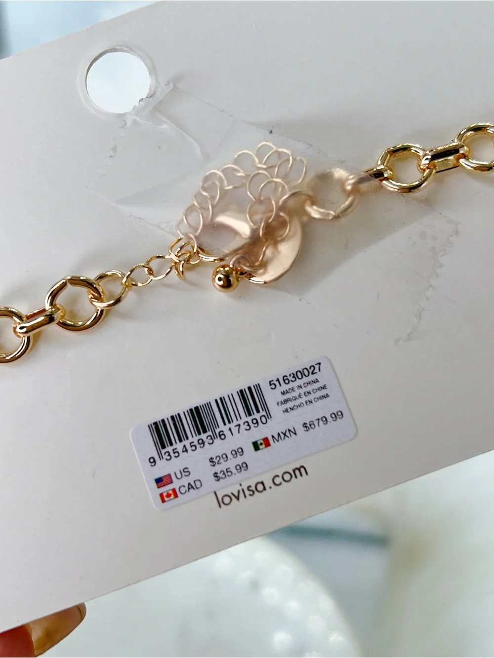 Lovisa Gold Chain Watch Choker necklace Gold plated 12” to 14”
